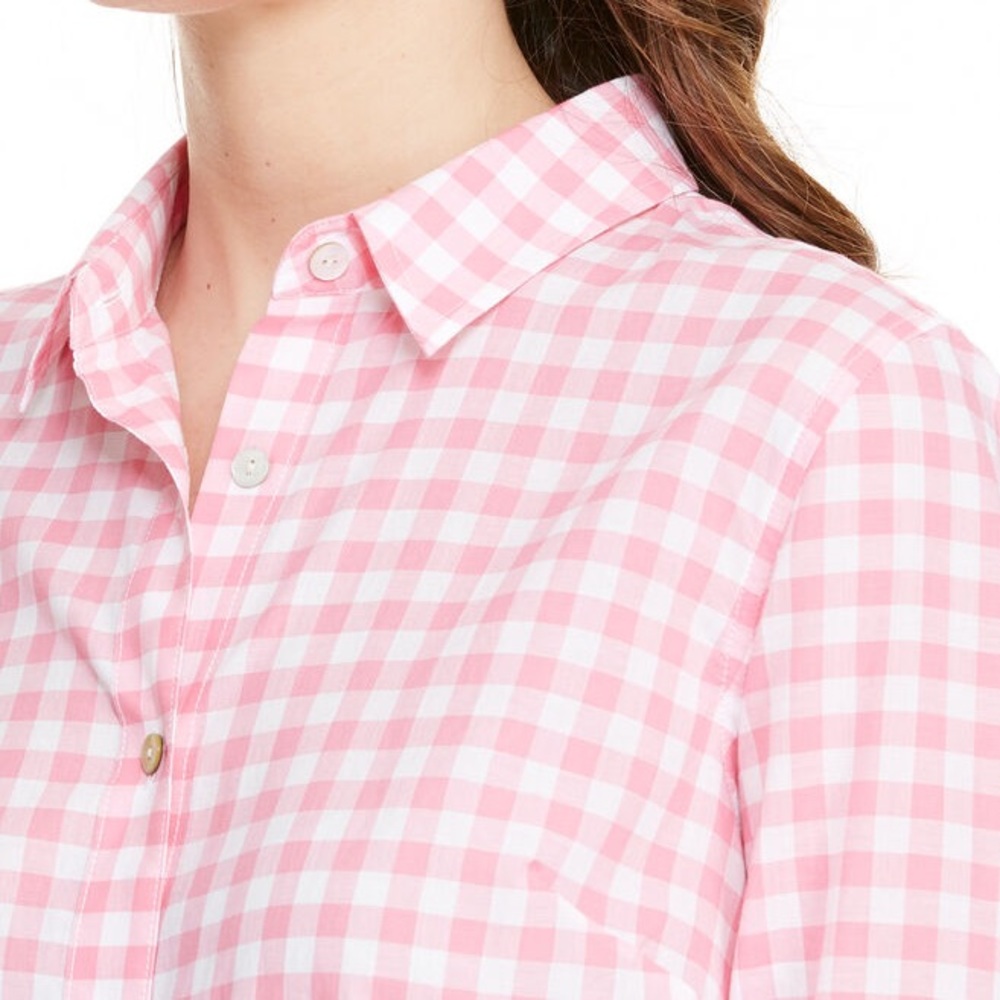 Vineyard Vines Women’s Gingham Shirt in Flamingo